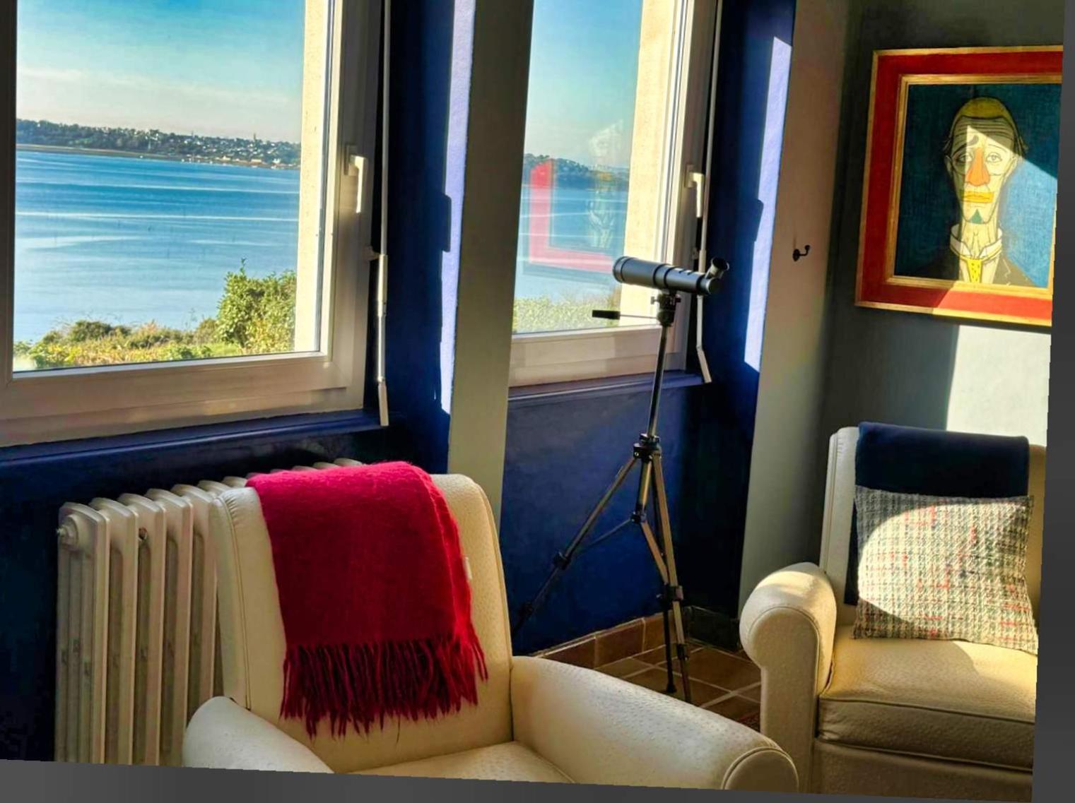 Kermartin - Maison De Famille Avec Vue Sur La Baie De Morlaix Plouézocʼh エクステリア 写真